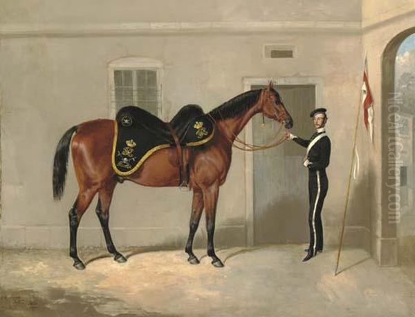 The Charger Of Henry Cavendish Taylor Oil Painting by Thomas W. Bretland