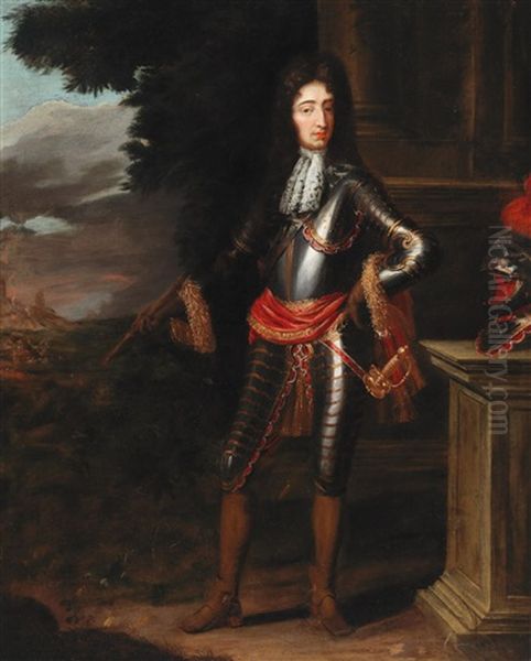 Portrait Of William Iii Of England Oil Painting by John van der Vaart