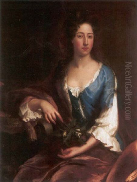 Portrait Of Catherine, Second Dutchess Of Rutland Oil Painting by John van der Vaart