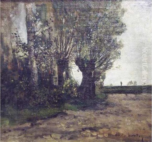 Emile Breton Oil Painting by Emile Breton