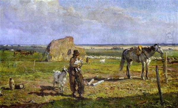 Escena Rural Oil Painting by Alfredo Vaccari