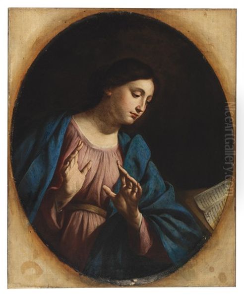 Virgin Of The Annunciation Oil Painting by Andrea Vaccaro