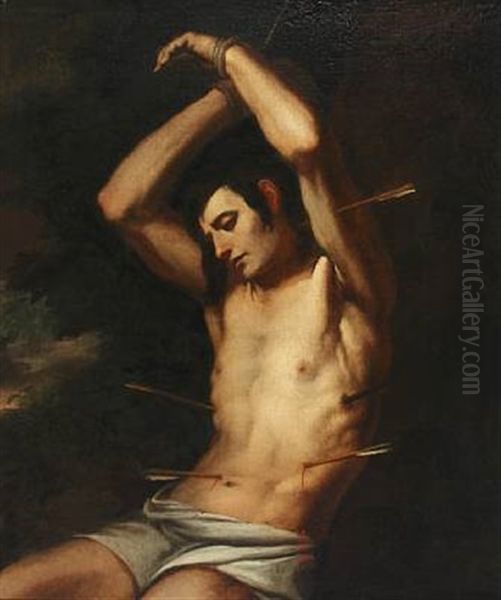 St. Sebastian Oil Painting by Andrea Vaccaro