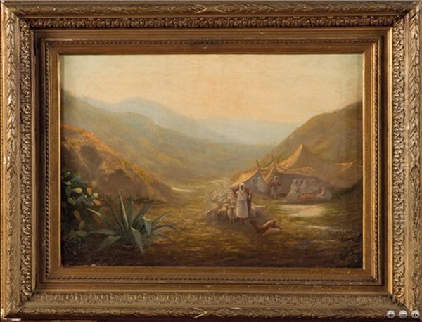 Campement Des Nomades Oil Painting by Charles Vacher