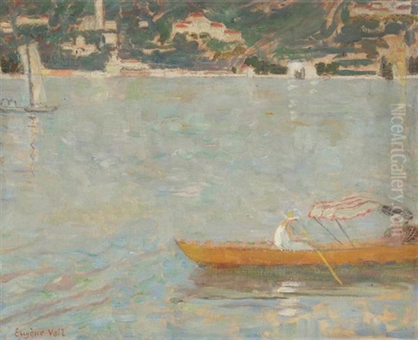 Jeune Fille Sur Une Barque Oil Painting by Eugene Lawrence Vail