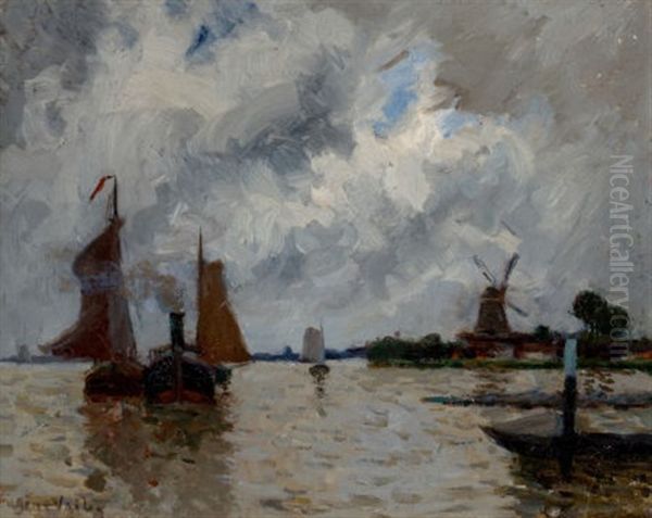 Dordrecht Oil Painting by Eugene Lawrence Vail