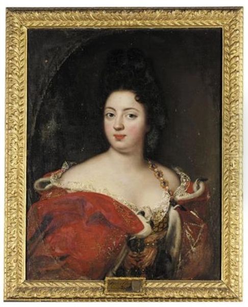 Potrait Of Sophie Charlotte, Queen Of Prussia by Jacques Vaillant