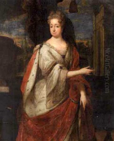 Portrait Of Sophia Of Palatine, Later Wife Of Ernst August, Elector Of Hanover Oil Painting by Jacques Vaillant