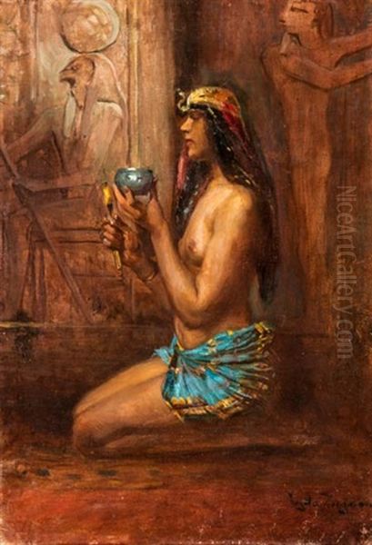 Egyiptomi Leany Oil Painting by Sigmund Vajda