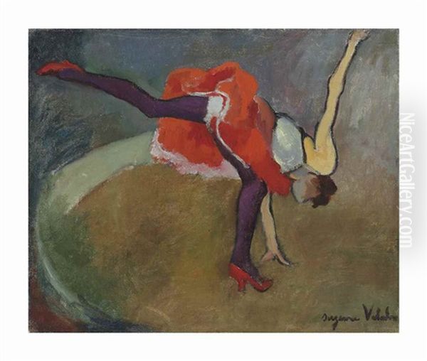 L' Acrobate Ou La Roue Oil Painting by Suzanne Valadon