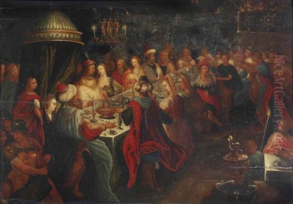 The Feast Of King Belshazzar Oil Painting by Frederick van Valckenborch