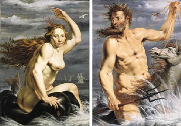 Amphitrite Oil Painting by Werner van den Valckert