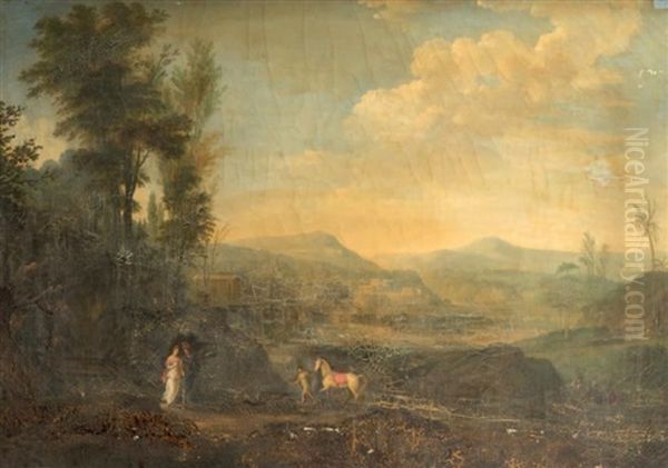 Scenes Antiques Oil Painting by Pierre Henri de Valenciennes