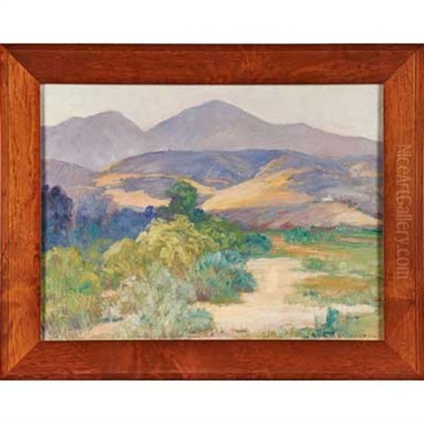 Untitled Painting (sierra Nevada) Oil Painting by Anna M. Valentien