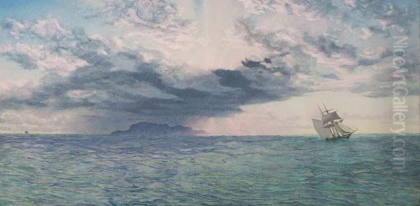 The South Bishop Rock Oil Painting by John Edward Brett