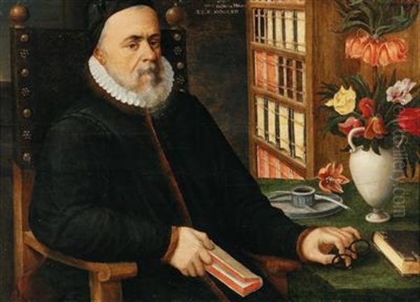 Portrait Of A Scholar Oil Painting by Marten van Valkenborch the Elder