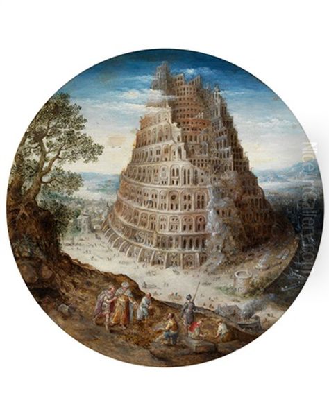 Turmbau Zu Babel Oil Painting by Lucas Van Valkenborch