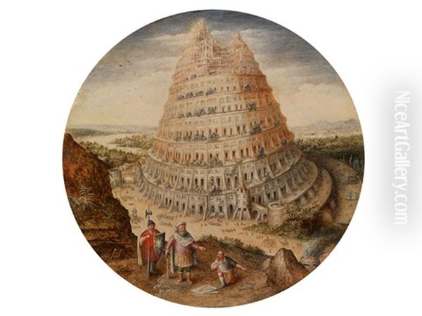 Turmbau Zu Babel Oil Painting by Lucas Van Valkenborch