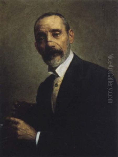 Retrato Del Senor Zamit Oil Painting by Lorenzo Valles