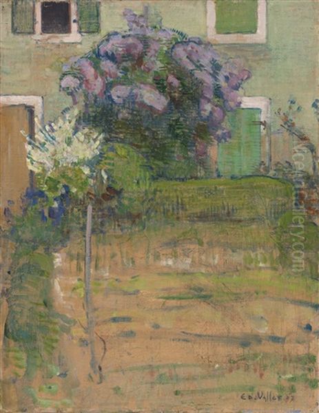 Les Lilas Oil Painting by Edouard Vallet