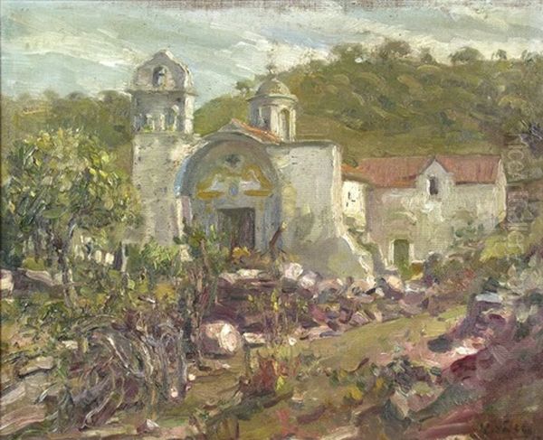 Capilla En El Cerro Oil Painting by Ernesto Valls Sanmartin