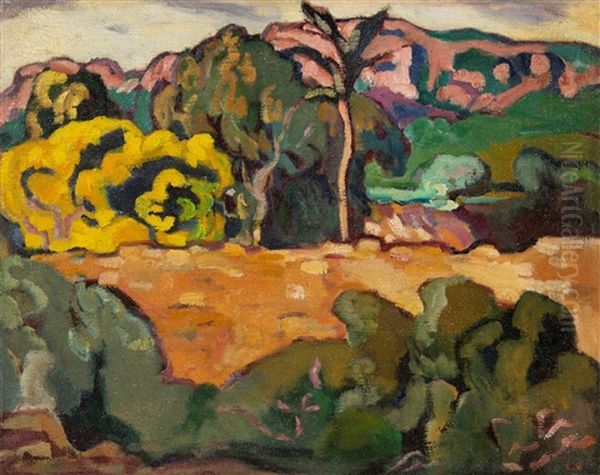 Aften Ved Arno 1913 Oil Painting by Louis Valtat