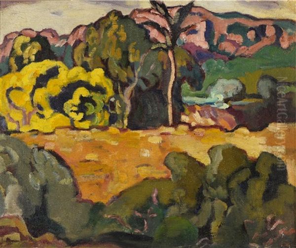 Aften Ved Arno 1913 Oil Painting by Louis Valtat