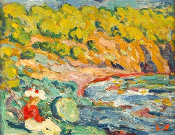 Aften Ved Arno 1913 Oil Painting by Louis Valtat