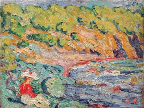 Aften Ved Arno 1913 Oil Painting by Louis Valtat