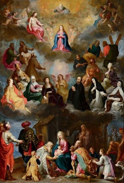 L'adoration Des Mages Oil Painting by Hendrick van Balen