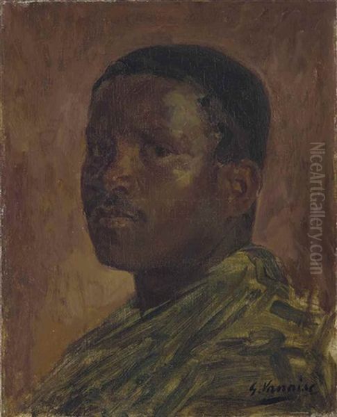 Portrait D'homme Oil Painting by Gustave Vanaise