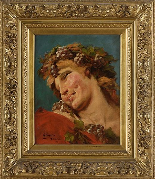 Bacchus Oil Painting by Gustave Vanaise