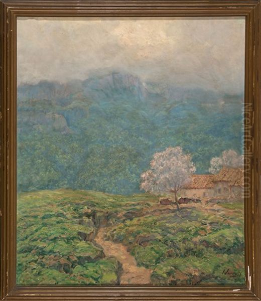 Paisaje Oil Painting by Joaquim Vancells y Vieta