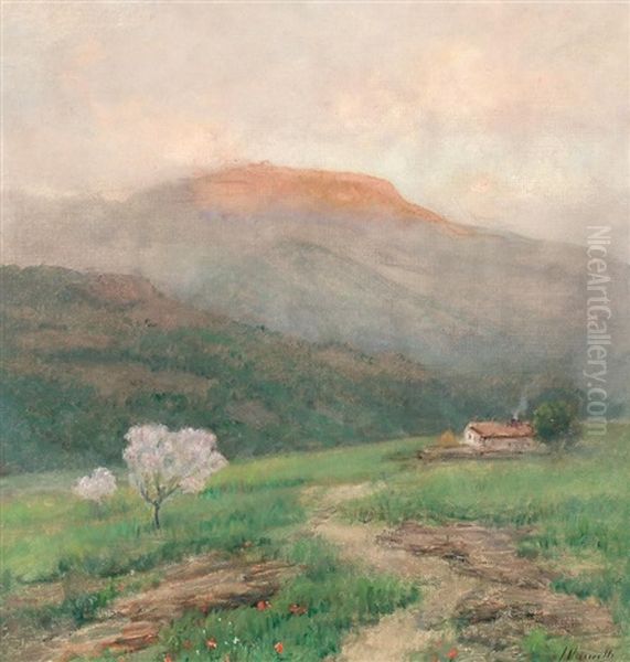 Paisaje Oil Painting by Joaquim Vancells y Vieta