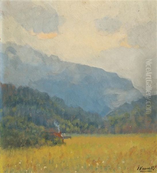 Paisaje Oil Painting by Joaquim Vancells y Vieta