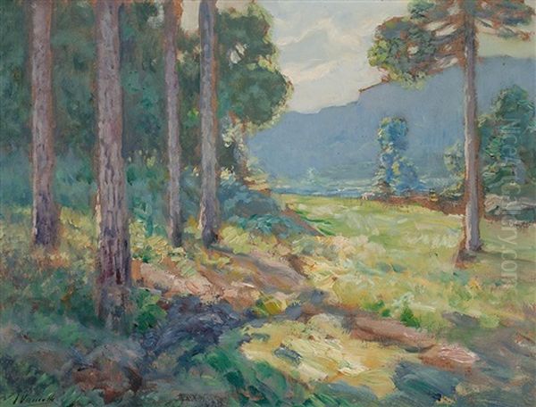 Paisaje Oil Painting by Joaquim Vancells y Vieta