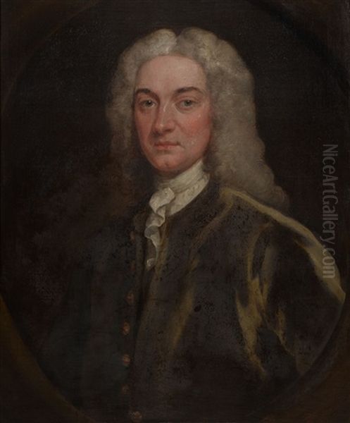 Portrait Of John Cossins (1682 -1759) And Martha Cossins Nee Innys (d. 1792) Of Redland Court, Bristol Oil Painting by John Vanderbank the Younger