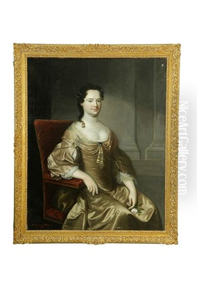 Mrs. Stephen Offley Oil Painting by John Vanderbank the Younger