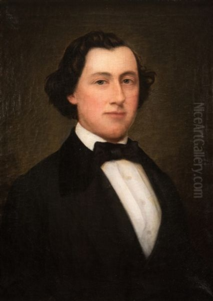 James F. Wilkes Tn Portrait Oil Painting by John Vanderlyn Jr.