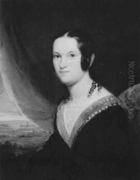 Portrait Of Mary Dewitt Clinton At 21 Oil Painting by John Vanderlyn