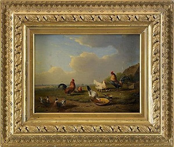 Hons I Landskap Oil Painting by Francois Vandeverdonck