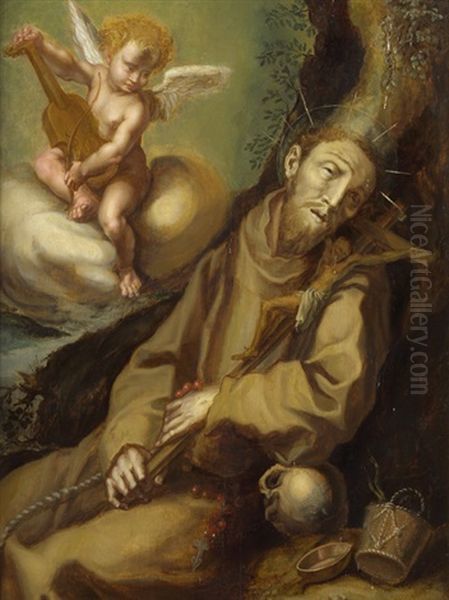 Die Verzuckung Des Hl. Franz Von Assisi Oil Painting by Francesco Vanni