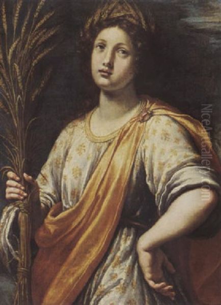 Ceres, Personification Of Summer Oil Painting by Ottavio Vannini