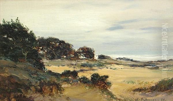 Carmel Beach Scene Oil Painting by Henry Joseph Breuer