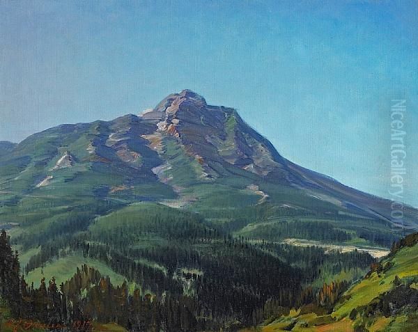 Mount Tamalpais Oil Painting by Henry Joseph Breuer