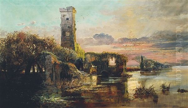 Pontinische Sumpfe Oil Painting by Giacomo Varese