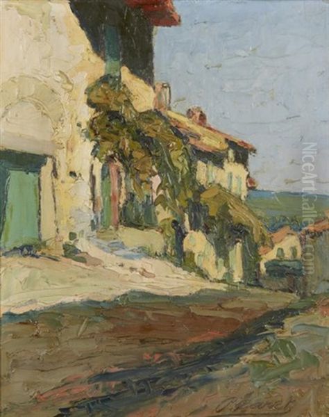 Rue Des Peintres A Villeneuve Oil Painting by Pierre Varet