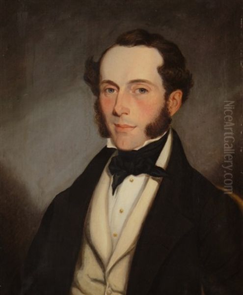 Portrait Of J M Dawson Oil Painting by John Varley the Younger