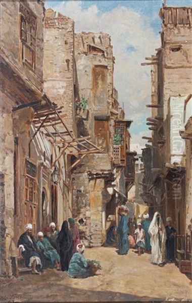 Cairo Oil Painting by John Varley the Younger