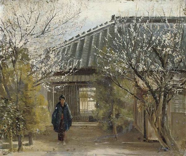 Spring Tokyo, Cherry Blossoms by John Varley the Younger